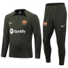 FC Barcelona Quarter Zip Trenings Collegegenser Set 23-24 Grønn - Herre